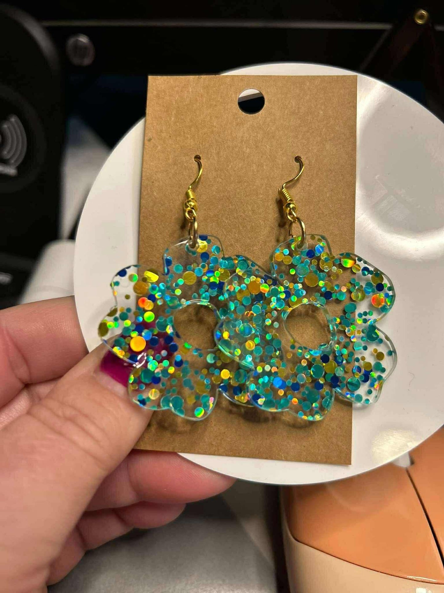Acrylic earrings