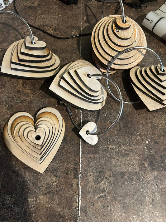 Hearts, circles and stars tracers