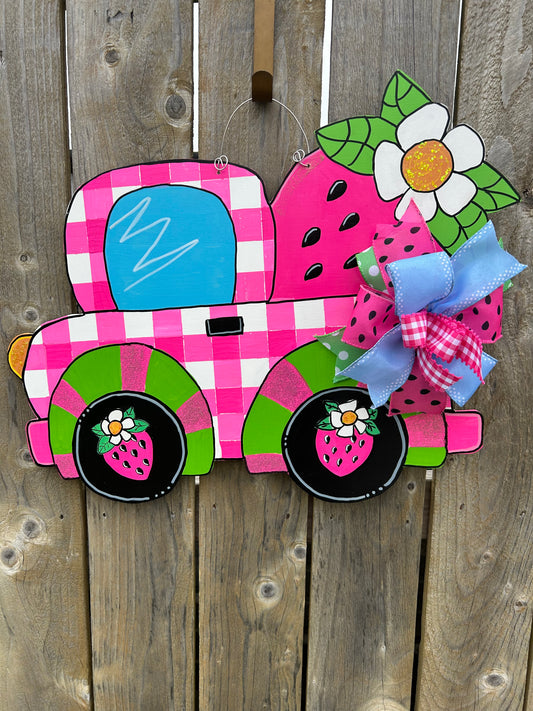 Strawberry Summer Door Hanger