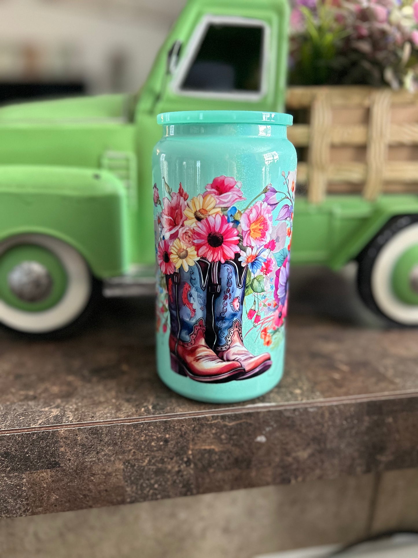 Floral boots